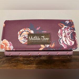 Matilda Jane Plum Perfect floral wallet